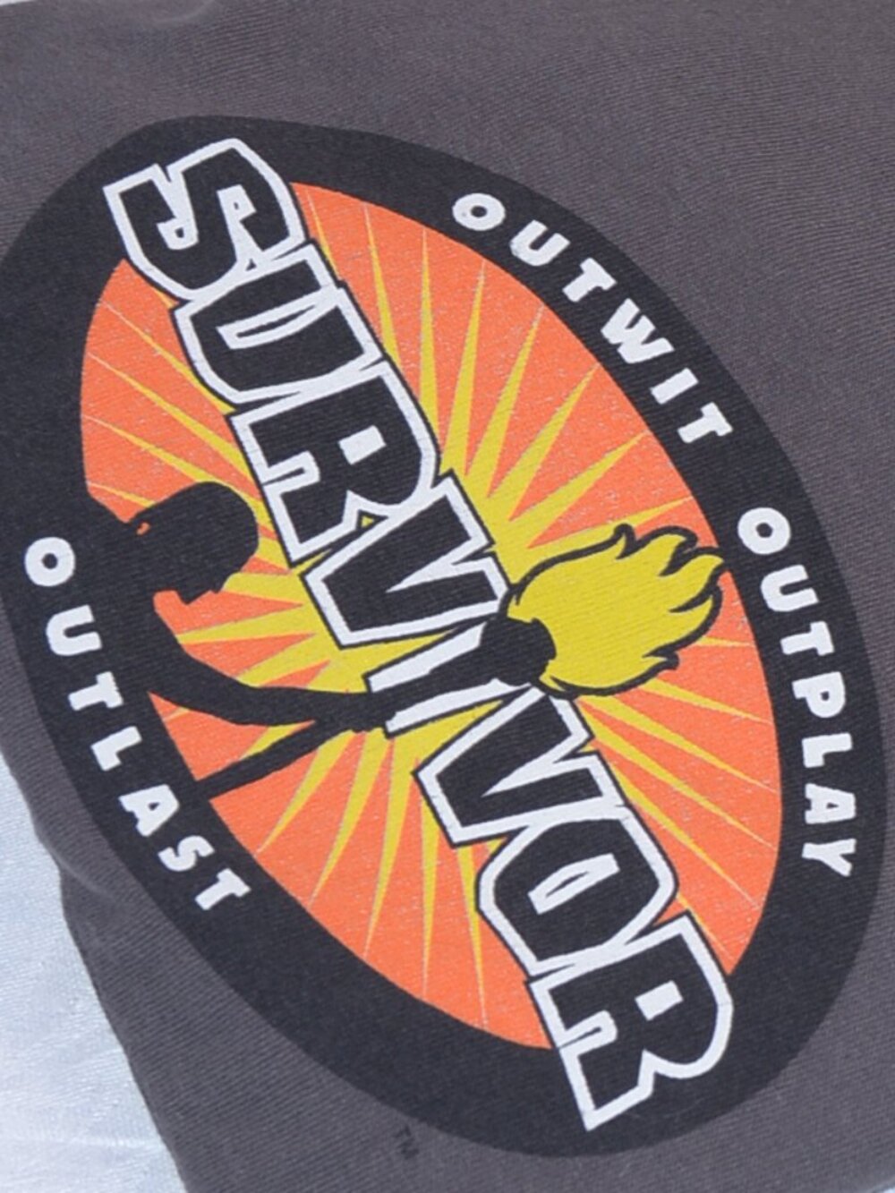 Survivor CBS Show Graphic T-Shirt -- Gray 2XL -- 100% Cotton